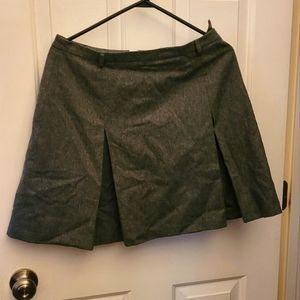 J. Crew Wool Pleated Mini Skirt